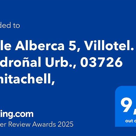 Calle Alberca 5, Villotel. Madronal Urb., 03726 Benitachell, Teulada Eksteriør bilde